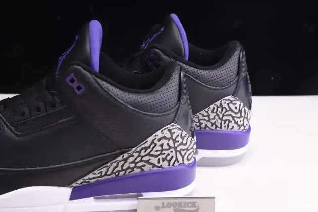 Rep TBkick Black 3 CT8532-050 Court Air Jordan Retro Purple 0611